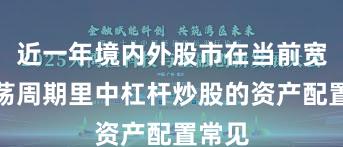 近一年境内外股市在当前宽幅震荡周期里中杠杆炒股的资产配置常见